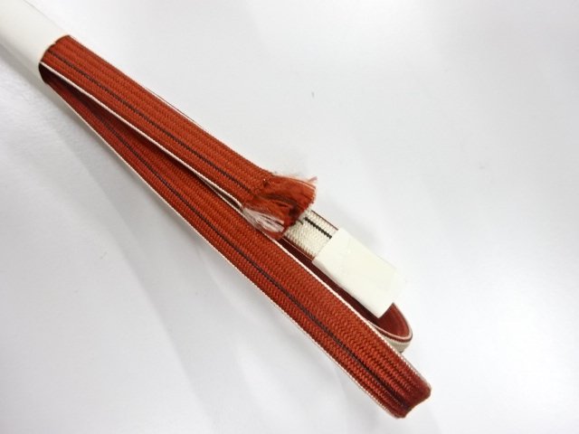  未使用品　正絹　帯留め用　手組三分紐